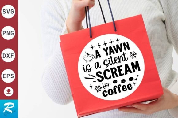 A Yawn is a Silent Scream SVG Design