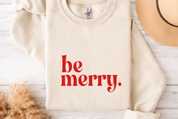 Be Merry SVG PNG, Merry Christmas Holiday