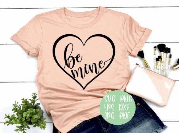 Be Mine in Heart Valentine's Day Design