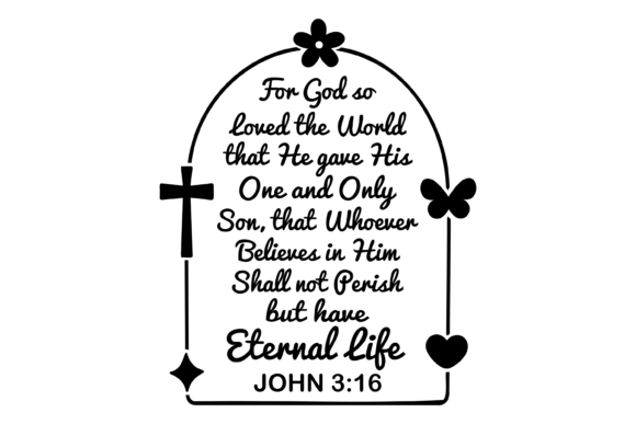 For God So Loved the World Svg PNG