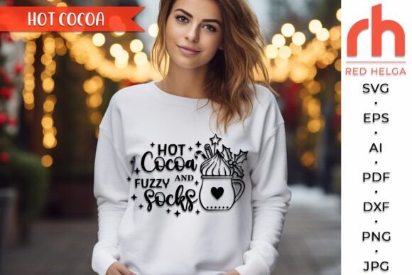 Hot Cocoa SVG, Christmas Shirt Cut File