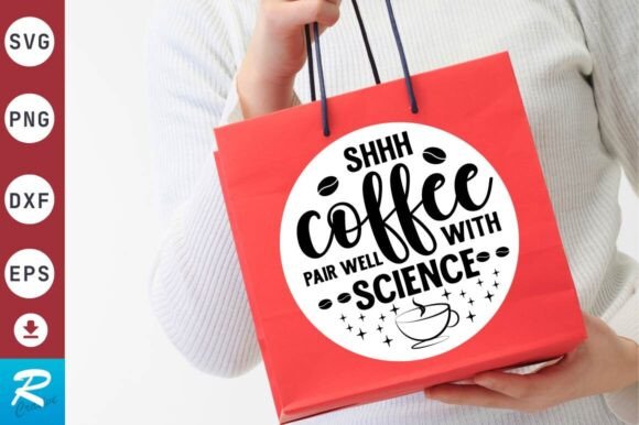 Shhh Coffee Pair Well SVG Design