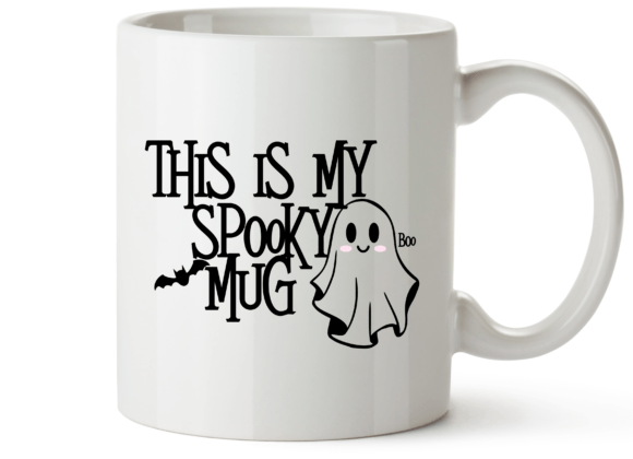 Spooky Mug Embroidery Design