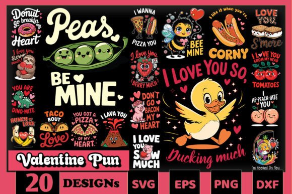 Valentine Puns SVG Bundle Review